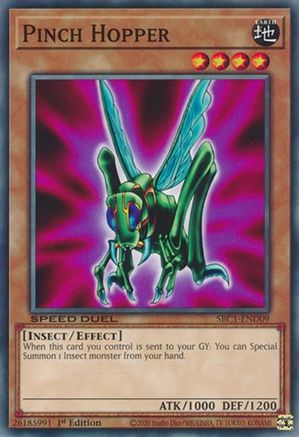 Pinch Hopper (SBC1-END09) - Speed Duel: Streets of Battle City 1st Edition Speed Duel: Streets of Battle City Yugioh Single  Squirtle Squad Card Shop.