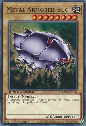 Metal Armored Bug (SBC1-END12) - Speed Duel: Streets of Battle City 1st Edition Speed Duel: Streets of Battle City Yugioh Single  Squirtle Squad Card Shop.