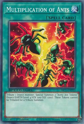 Multiplication of Ants (SBC1-END13) - Speed Duel: Streets of Battle City 1st Edition Speed Duel: Streets of Battle City Yugioh Single  Squirtle Squad Card Shop.