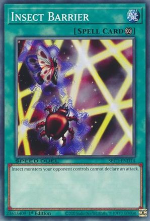 Insect Barrier (SBC1-END14) - Speed Duel: Streets of Battle City 1st Edition Speed Duel: Streets of Battle City Yugioh Single  Squirtle Squad Card Shop.