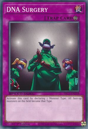 DNA Surgery (SBC1-END18) - Speed Duel: Streets of Battle City 1st Edition Speed Duel: Streets of Battle City Yugioh Single  Squirtle Squad Card Shop.
