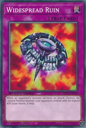 Widespread Ruin (SBC1-END20) - Speed Duel: Streets of Battle City 1st Edition Speed Duel: Streets of Battle City Yugioh Single  Squirtle Squad Card Shop.