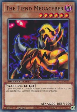 The Fiend Megacyber (SBC1-ENE07) - Speed Duel: Streets of Battle City 1st Edition Speed Duel: Streets of Battle City Yugioh Single  Squirtle Squad Card Shop.