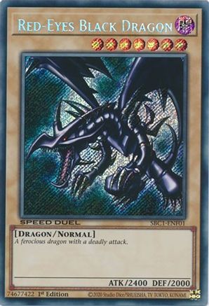 Red-Eyes Black Dragon (Secret Rare) (SBC1-ENF01) - Speed Duel: Streets of Battle City 1st Edition Speed Duel: Streets of Battle City Yugioh Single  Squirtle Squad Card Shop.