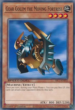 Gear Golem the Moving Fortress (SBC1-ENF02) - Speed Duel: Streets of Battle City 1st Edition Speed Duel: Streets of Battle City Yugioh Single  Squirtle Squad Card Shop.