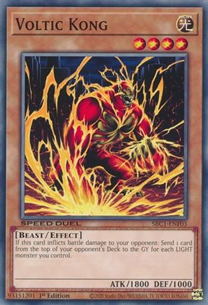 Voltic Kong (SBC1-ENF03) - Speed Duel: Streets of Battle City 1st Edition Speed Duel: Streets of Battle City Yugioh Single  Squirtle Squad Card Shop.