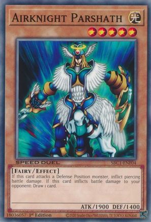 Airknight Parshath (SBC1-ENF04) - Speed Duel: Streets of Battle City 1st Edition Speed Duel: Streets of Battle City Yugioh Single  Squirtle Squad Card Shop.