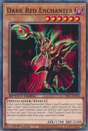 Dark Red Enchanter (SBC1-ENF05) - Speed Duel: Streets of Battle City 1st Edition Speed Duel: Streets of Battle City Yugioh Single  Squirtle Squad Card Shop.
