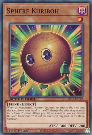 Sphere Kuriboh (SBC1-ENF10) - Speed Duel: Streets of Battle City 1st Edition Speed Duel: Streets of Battle City Yugioh Single  Squirtle Squad Card Shop.