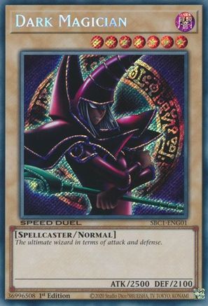 Dark Magician (G) (Secret Rare) (SBC1-ENG01) - Speed Duel: Streets of Battle City 1st Edition Speed Duel: Streets of Battle City Yugioh Single  Squirtle Squad Card Shop.