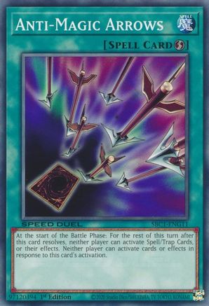 Anti-Magic Arrows (SBC1-ENG11) - Speed Duel: Streets of Battle City 1st Edition Speed Duel: Streets of Battle City Yugioh Single  Squirtle Squad Card Shop.