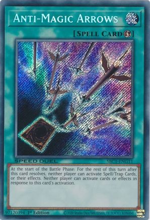 Anti-Magic Arrows (Secret Rare) (SBC1-ENG11) - Speed Duel: Streets of Battle City 1st Edition Speed Duel: Streets of Battle City Yugioh Single  Squirtle Squad Card Shop.