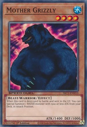 Mother Grizzly (SBC1-ENH10) - Speed Duel: Streets of Battle City 1st Edition Speed Duel: Streets of Battle City Yugioh Single  Squirtle Squad Card Shop.