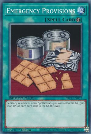 Emergency Provisions (SBC1-ENH12) - Speed Duel: Streets of Battle City 1st Edition Speed Duel: Streets of Battle City Yugioh Single  Squirtle Squad Card Shop.