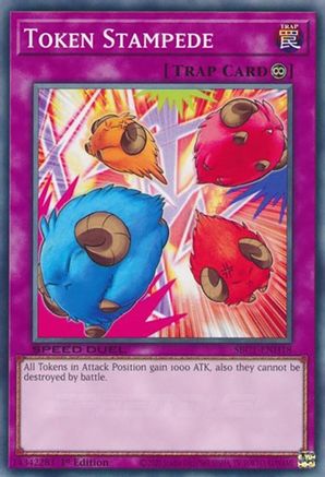 Token Stampede (SBC1-ENH18) - Speed Duel: Streets of Battle City 1st Edition Speed Duel: Streets of Battle City Yugioh Single  Squirtle Squad Card Shop.
