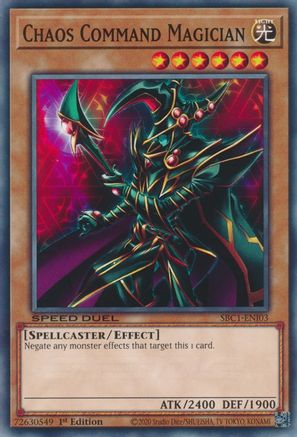 Chaos Command Magician (SBC1-ENI03) - Speed Duel: Streets of Battle City 1st Edition Speed Duel: Streets of Battle City Yugioh Single  Squirtle Squad Card Shop.