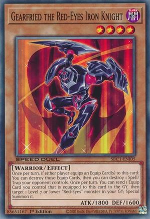 Gearfried the Red-Eyes Iron Knight (SBC1-ENI05) - Speed Duel: Streets of Battle City 1st Edition Speed Duel: Streets of Battle City Yugioh Single  Squirtle Squad Card Shop.