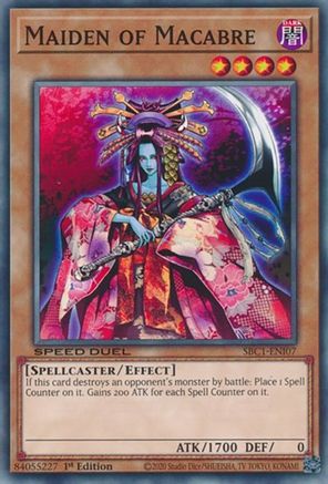 Maiden of Macabre (SBC1-ENI07) - Speed Duel: Streets of Battle City 1st Edition Speed Duel: Streets of Battle City Yugioh Single  Squirtle Squad Card Shop.