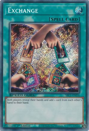 Exchange (Secret Rare) (SBC1-ENI16) - Speed Duel: Streets of Battle City 1st Edition Speed Duel: Streets of Battle City Yugioh Single  Squirtle Squad Card Shop.