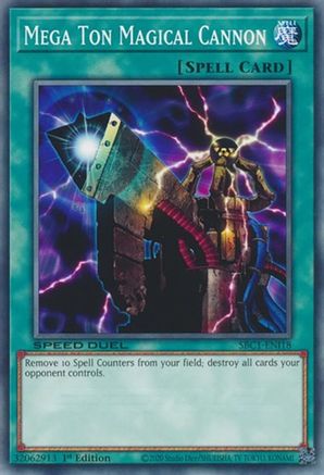 Mega Ton Magical Cannon (SBC1-ENI18) - Speed Duel: Streets of Battle City 1st Edition Speed Duel: Streets of Battle City Yugioh Single  Squirtle Squad Card Shop.
