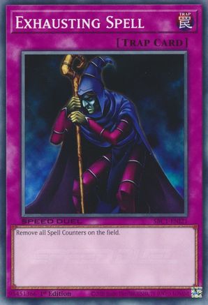 Exhausting Spell (SBC1-ENI21) - Speed Duel: Streets of Battle City 1st Edition Speed Duel: Streets of Battle City Yugioh Single  Squirtle Squad Card Shop.