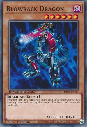Blowback Dragon (SBC1-ENI23) - Speed Duel: Streets of Battle City 1st Edition Speed Duel: Streets of Battle City Yugioh Single  Squirtle Squad Card Shop.