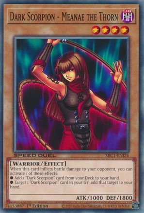 Dark Scorpion - Meanae the Thorn (SBC1-ENI24) - Speed Duel: Streets of Battle City 1st Edition Speed Duel: Streets of Battle City Yugioh Single  Squirtle Squad Card Shop.