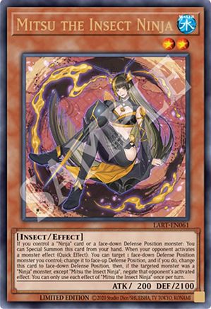 Mitsu the Insect Ninja (LART-EN061) - The Lost Art Promotion Limited The Lost Art Promotion Yugioh Single  Squirtle Squad Card Shop.