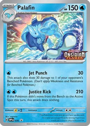 Palafin (Prerelease) 036  - Holofoil SV Scarlet & Violet Promo Cards - Promo SV: Scarlet & Violet Promo Cards Pokemon Single  Squirtle Squad Card Shop.