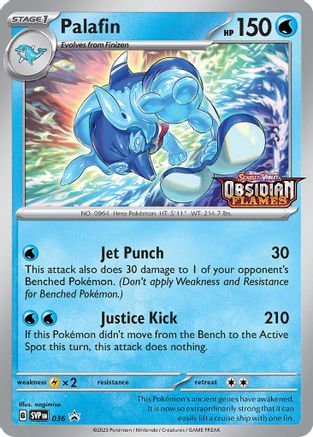 Palafin (Prerelease) 036  - Holofoil SV Scarlet & Violet Promo Cards - Promo SV: Scarlet & Violet Promo Cards Pokemon Single  Squirtle Squad Card Shop.
