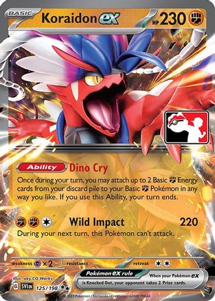 Koraidon ex 125  - Holofoil Prize Pack Series Cards - Double Rare Prize Pack Series Cards Pokemon Single  Squirtle Squad Card Shop.