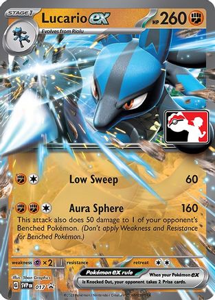 Lucario ex  - Holofoil Prize Pack Series Cards - Promo Prize Pack Series Cards Pokemon Single  Squirtle Squad Card Shop.