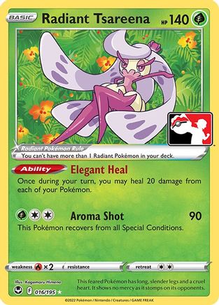 Radiant Tsareena  - Holofoil Prize Pack Series Cards - Radiant Rare Prize Pack Series Cards Pokemon Single  Squirtle Squad Card Shop.