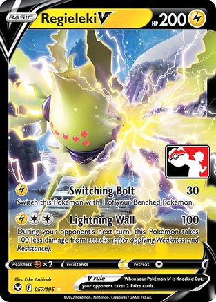 Regieleki V 057  - Holofoil Prize Pack Series Cards - Ultra Rare Prize Pack Series Cards Pokemon Single  Squirtle Squad Card Shop.