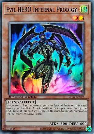 Evil HERO Infernal Prodigy (STP6-EN007) - Speed Duel: Tournament Pack 6 Unlimited Speed Duel: Tournament Pack 6 Yugioh Single  Squirtle Squad Card Shop.