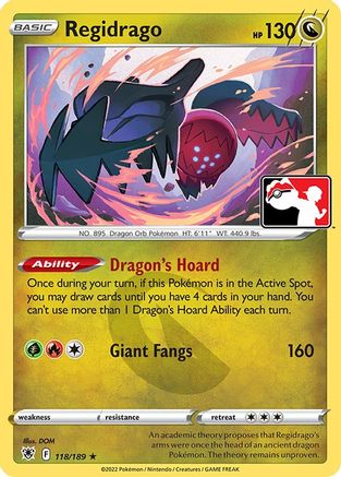 Regidrago - 118/189/189  Prize Pack Series Cards - Rare Prize Pack Series Cards Pokemon Single  Squirtle Squad Card Shop.
