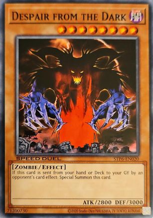 Despair from the Dark (STP6-EN020) - Speed Duel: Tournament Pack 6 Unlimited Speed Duel: Tournament Pack 6 Yugioh Single  Squirtle Squad Card Shop.