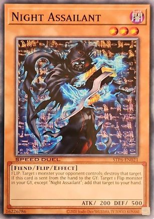 Night Assailant (STP6-EN021) - Speed Duel: Tournament Pack 6 Unlimited Speed Duel: Tournament Pack 6 Yugioh Single  Squirtle Squad Card Shop.