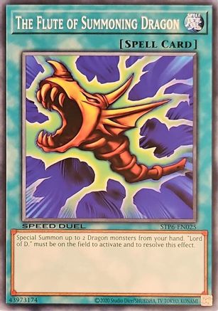 The Flute of Summoning Dragon (STP6-EN025) - Speed Duel: Tournament Pack 6 Unlimited Speed Duel: Tournament Pack 6 Yugioh Single  Squirtle Squad Card Shop.