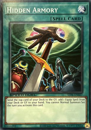 Hidden Armory (STP6-EN027) - Speed Duel: Tournament Pack 6 Unlimited Speed Duel: Tournament Pack 6 Yugioh Single  Squirtle Squad Card Shop.