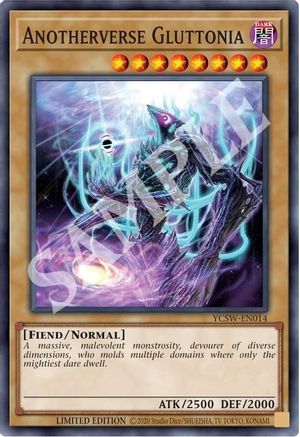 Anotherverse Gluttonia (SR) (YCSW-EN014) - Yu-Gi-Oh! Championship Series Prize Cards Limited Yu-Gi-Oh! Championship Series Prize Cards Yugioh Single  Squirtle Squad Card Shop.