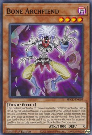 Bone Archfiend (SDCK-EN003) - Structure Deck: The Crimson King 1st Edition Structure Deck: The Crimson King Yugioh Single  Squirtle Squad Card Shop.