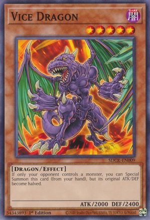 Vice Dragon (SDCK-EN009) - Structure Deck: The Crimson King 1st Edition Structure Deck: The Crimson King Yugioh Single  Squirtle Squad Card Shop.
