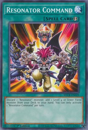 Resonator Command (SDCK-EN029) - Structure Deck: The Crimson King 1st Edition Structure Deck: The Crimson King Yugioh Single  Squirtle Squad Card Shop.