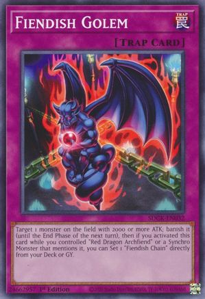 Fiendish Golem (SDCK-EN032) - Structure Deck: The Crimson King 1st Edition Structure Deck: The Crimson King Yugioh Single  Squirtle Squad Card Shop.