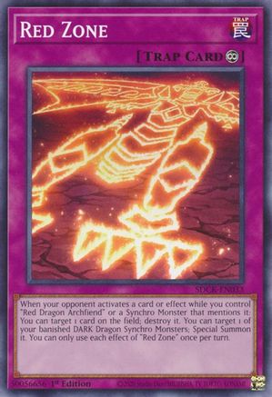 Red Zone (SDCK-EN033) - Structure Deck: The Crimson King 1st Edition Structure Deck: The Crimson King Yugioh Single  Squirtle Squad Card Shop.
