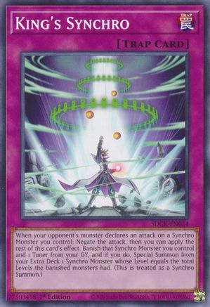 King's Synchro (SDCK-EN034) - Structure Deck: The Crimson King 1st Edition Structure Deck: The Crimson King Yugioh Single  Squirtle Squad Card Shop.