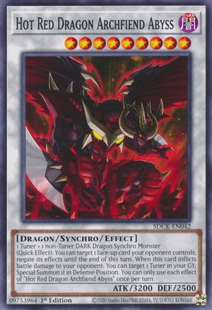 Hot Red Dragon Archfiend Abyss (SDCK-EN042) - Structure Deck: The Crimson King 1st Edition Structure Deck: The Crimson King Yugioh Single  Squirtle Squad Card Shop.