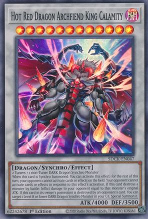 Hot Red Dragon Archfiend King Calamity (SDCK-EN047) - Structure Deck: The Crimson King 1st Edition Structure Deck: The Crimson King Yugioh Single  Squirtle Squad Card Shop.