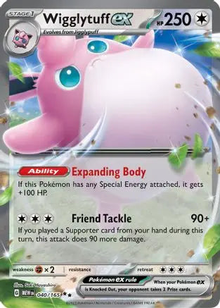 Wigglytuff ex 040/165  - Holofoil SV Scarlet & Violet 151 - Double Rare SV: Scarlet & Violet 151 Pokemon Single  Squirtle Squad Card Shop.